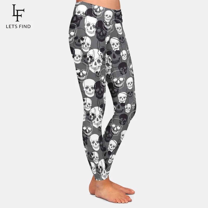 LETSFIND 2020 Новое поступление 3D жилетка с рисунком черепа из молочного шелка принтом