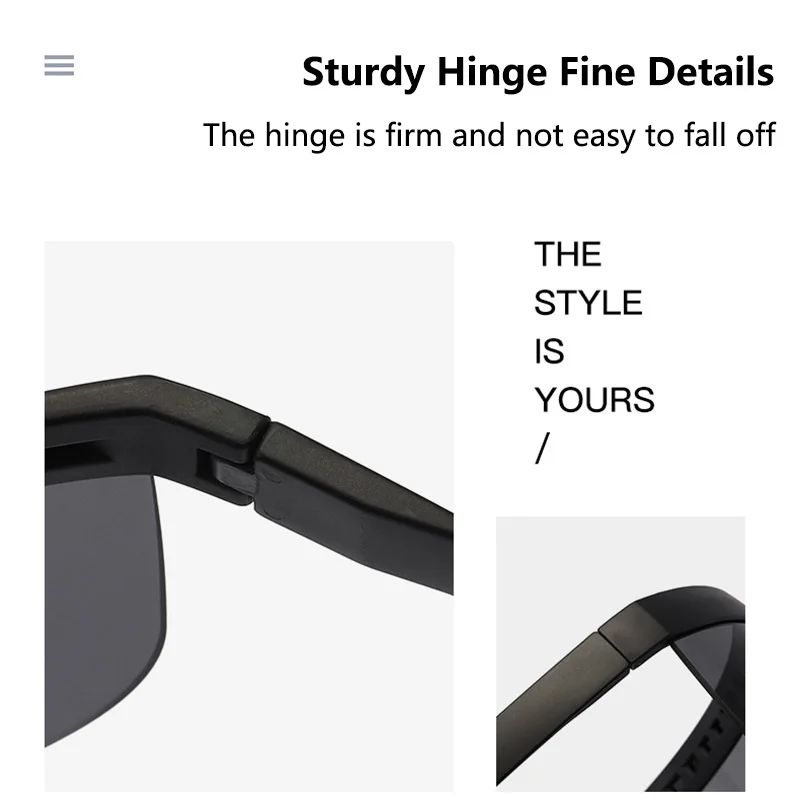 Солнцезащитные очки с полулицевой защитой защитные оверсайз огромные