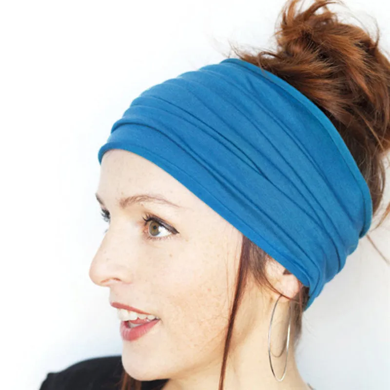 Women Hair Bands Headband Bohemian Sports Run Bandage Elastic Girl Wide Print Headwrap Headpiece Hairband Ladies |