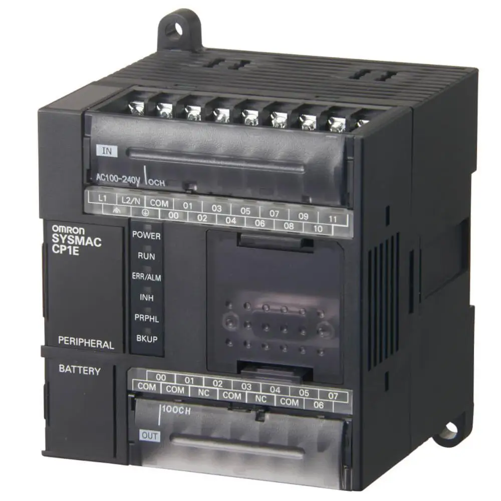 CP1E-N14DR-A 100-240 VAC supply 8 x 24 VDC inputs 6 relay outputs 2 A 8K steps program + wordsdata memory RS-232C port | Обустройство