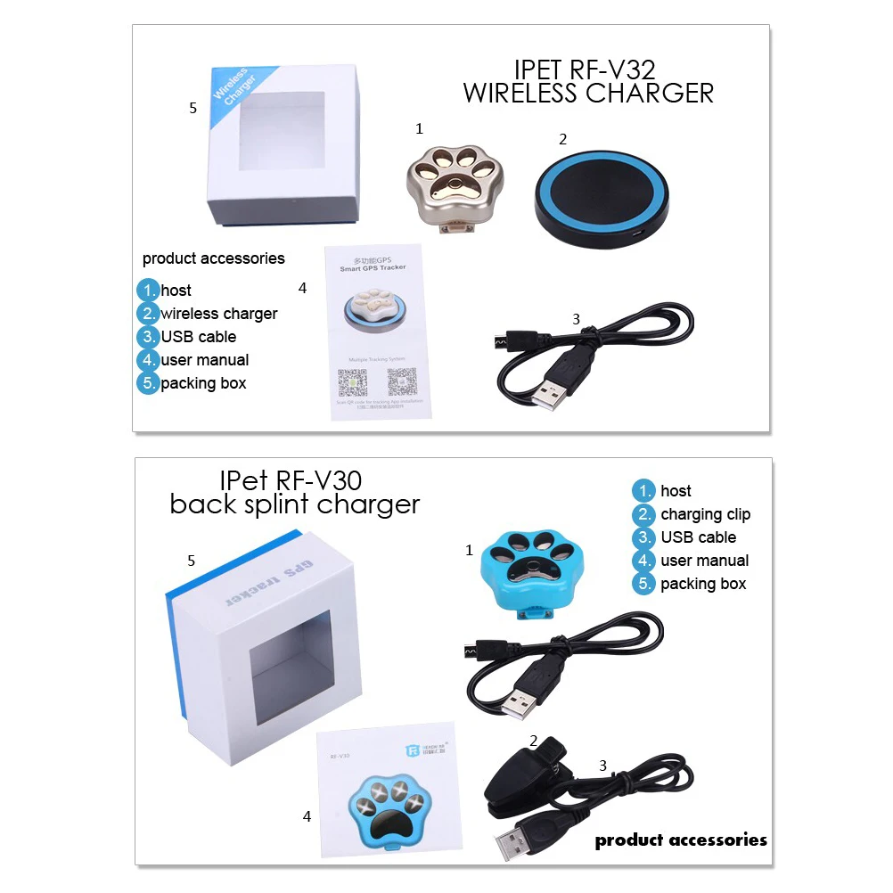 

Mini GPS Tracker pet Children Tracker Waterproof IP67 GPS Car Tracker Tamper Alert Dog paw Car GPS Tracker WIFI Smart Locator