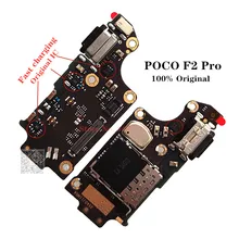 Original Charger Board Connector For Xiaomi Mi POCO F2 Pro F2Pro Quick Charge USB Charging Port Dock Flex Cable With Microphone