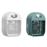 mini usb portable air cooler fan air conditioner light desktop air cooling fan humidifier for office bedroom