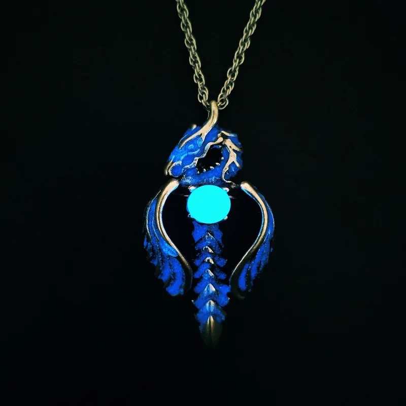 Подвеска в виде крыльев Ангела светящееся ожерелье для мужчин светящийся меч