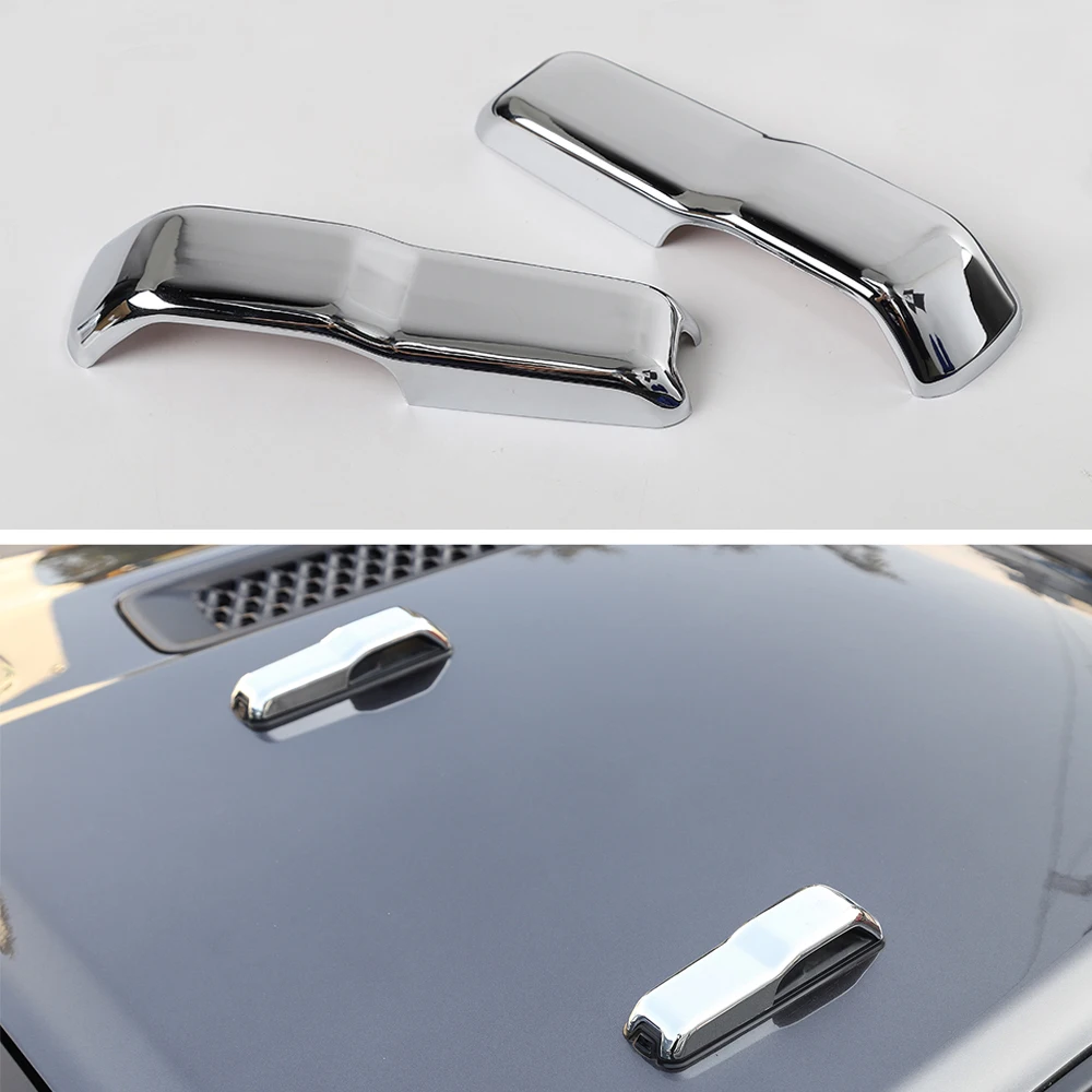 

New Car Styling For Jeep Wrangler JL JT Gladiator 2018+ Front Hood Cover Decoration Trim ABS Auto Molding