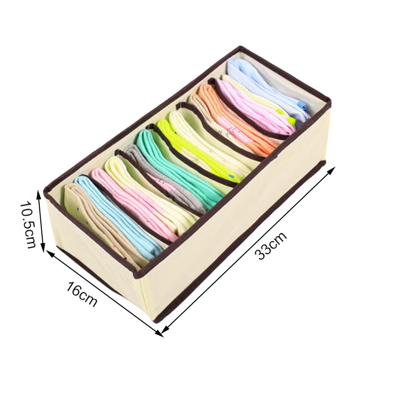 

4PCS Underwear Storage Boxes for Bra Underwear Tied Sock Scarves Drawer Closet Organizer Case Drawer Finishing Container