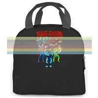 new king gizzard and the lizard wizard printed mens women men portable insulated lunch bag adult