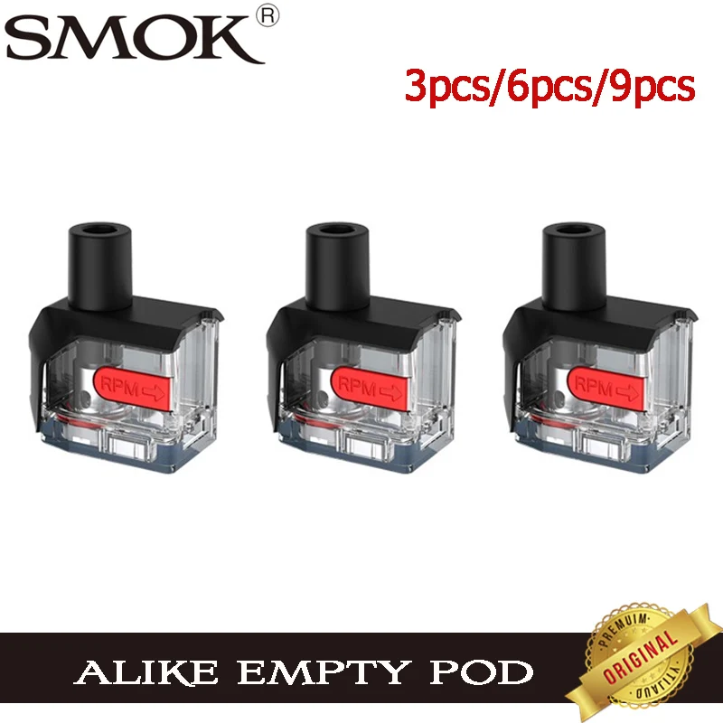 SMOK ALIKE пустой Pod 3 шт. 9 картридж 5 мл для атомайзера подходящий RPM Nord coil Alike Vape Kit |