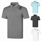 2021 костюм для гольфа, Мужская футболка с коротким рукавом, Спортивная рубашка-поло, дышащая впитывающая Пот Рубашка