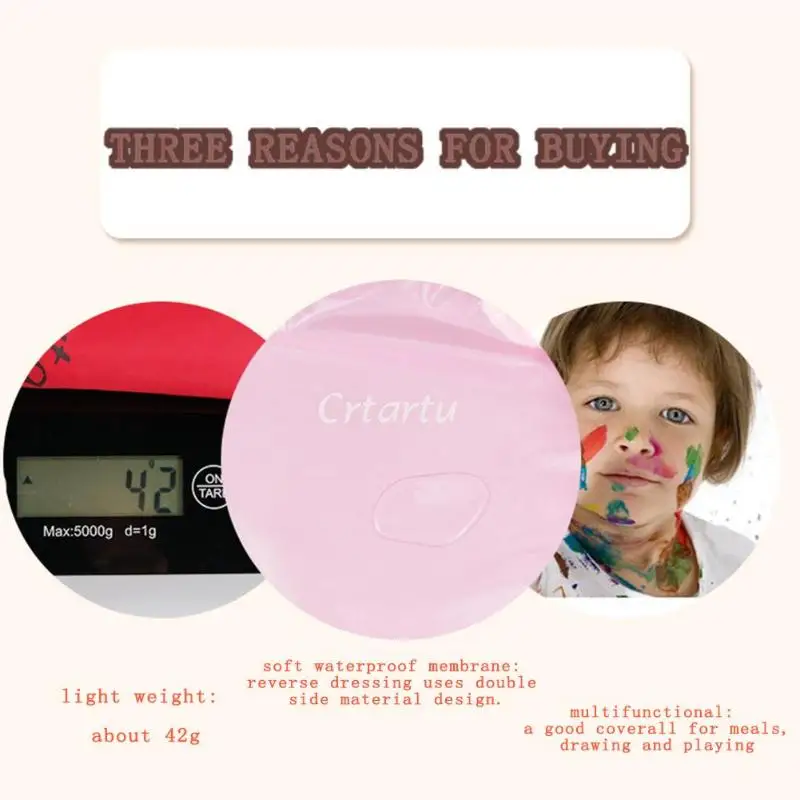 Милые нагрудники с мультяшными животными фартук водонепроницаемый унисекс для