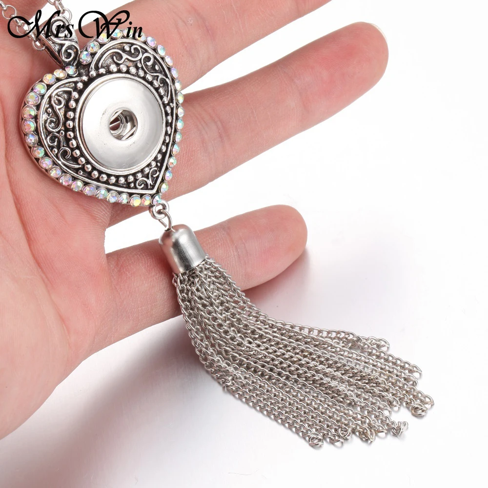 Новинка богемное этническое ожерелье с кнопкой длинной кисточкой подвесное