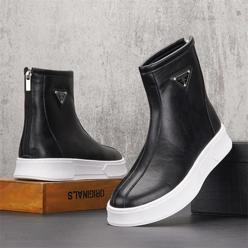 Новое поступление ботинки на молнии в британском стиле мужская повседневная