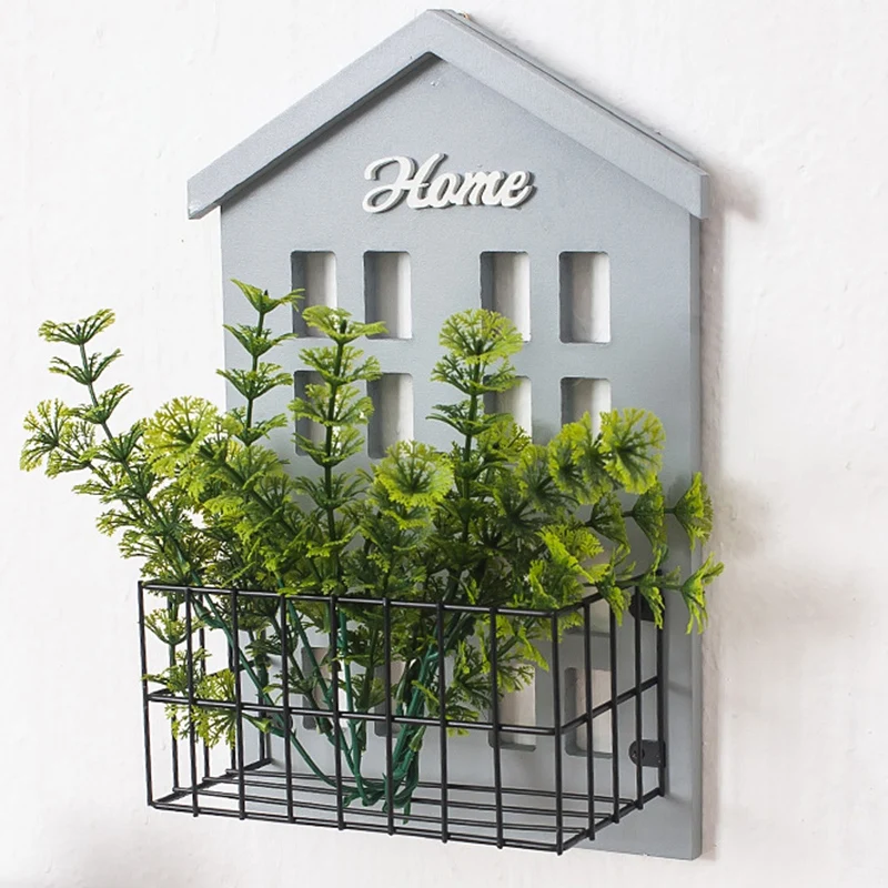 Wood Wall Mounted Key Holder Mail Letter Storage Rack Organizer Decorative for Entryway Kitchen Office | Дом и сад