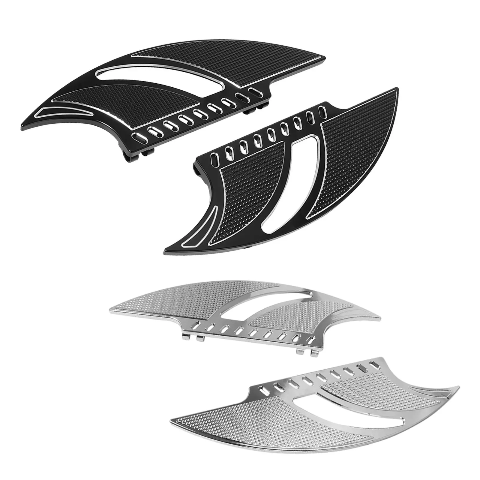 

Left & Right Motorcycle CNC Front Driver Stretche Foot Rests Pedals For Harley Touring FL FLD 86-15 Models