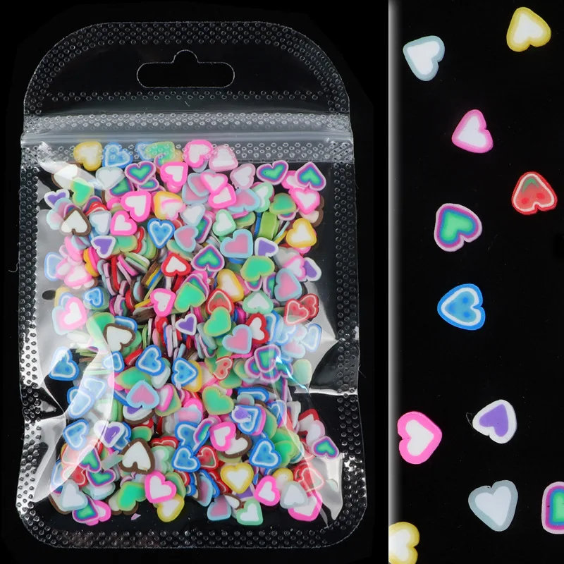 

Mixed 3D Fruit Slices Sticker Polymer Clay DIY Designs Slice Lemon Nail Art Sliders Nails Art Decors Women Nail Tips Manicure