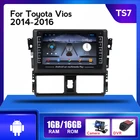 Головное устройство на Android, автомобильный радиоприемник для TOYOTA YARIS VIOS 201420152016, мультимедийный плеер с GPS-навигацией, автомобильное стерео 2 Din, Wi-Fi, Carplay