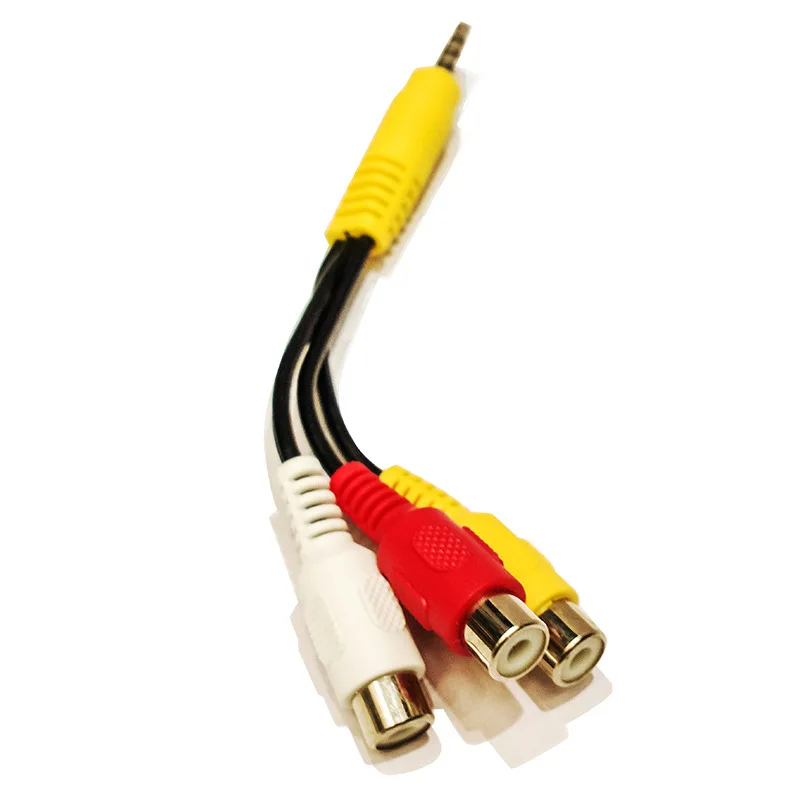 

15 Cm 3.5 Revolution 3RCA Female Composite Audio Video AV Cable Male To Female Plug To Connect TV DVD Camera