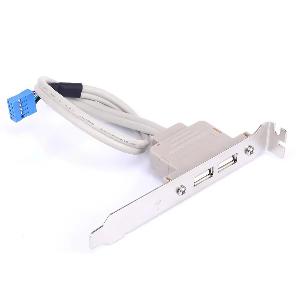 

Two-port USB Rear Bezel Desktop Cable Computer Chassis PCI Bit Dual-port 2.0 Motherboard Extension Cable