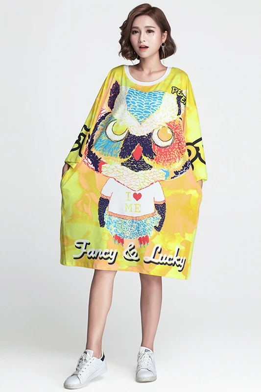 

Women's Dress 2020 Thai Tide Brand Large Size Women's Print Loose Comfortable Seaside Holiday Dress