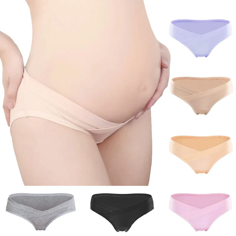 

6pc Cotton Low Waist Maternity Underwear Pregnancy Panties Briefs For Pregnant Women UnderPants Intimates Maternity Panties