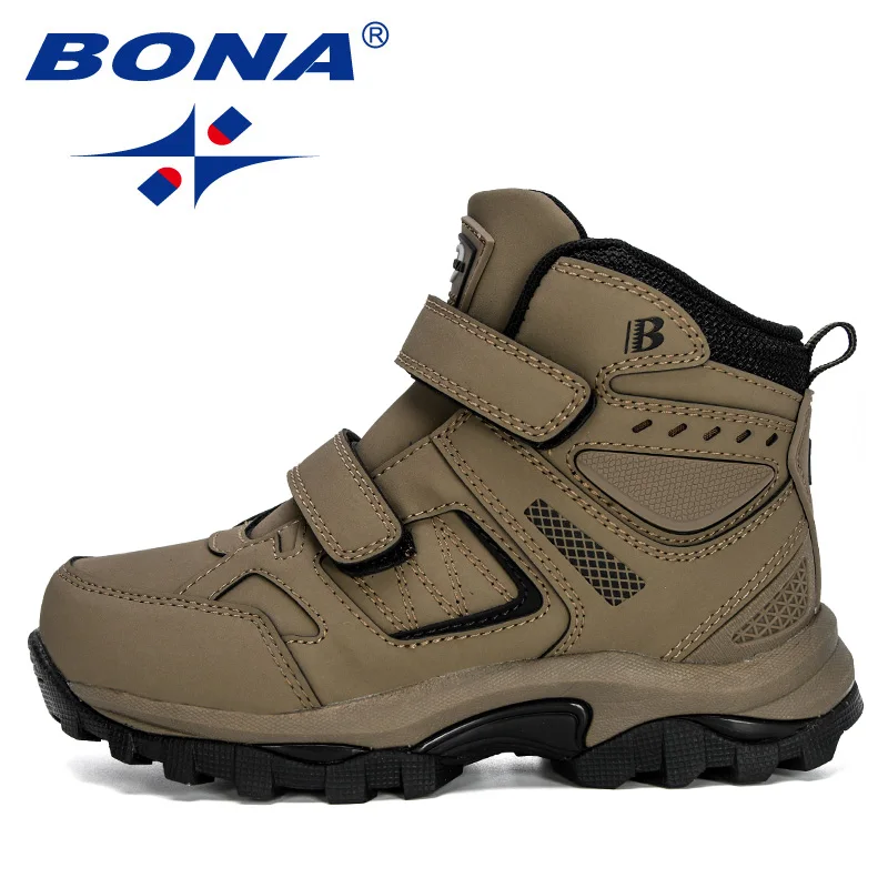 Кроссовки Детские BONA для мальчиков и девочек повседневные плюшевые теплые 2020 |