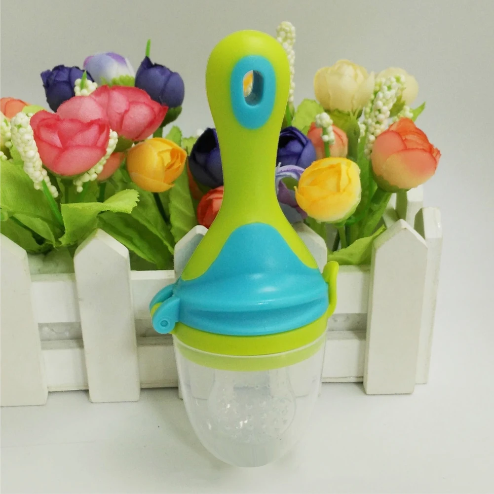 Portable Bright Color Balanced Diet Silicone Fruit Pacifier Nonslip Assisted Food Nipple Baby Feeding Soother Teething Daily