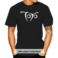 retro toto face symbol rock band shirt black white tshirt mens free shipping loose size top ajax tee shirt