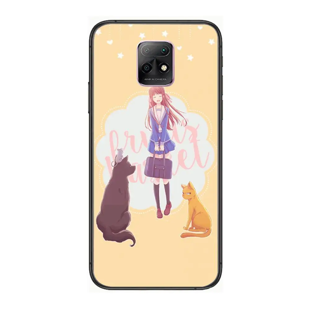 

Fruits Basket Anime Phone Case For XiaoMi Redmi 10X 9 8 7 6 5 A Pro S2 K20 T 5G Y1 Anime Black Cover Silicone Back Pretty