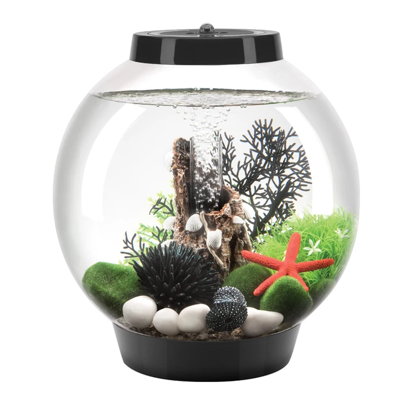

CY Small Fish Tank Aquarium Home Creative Desktop Small round Personalized Christmas Decorative Landscaping