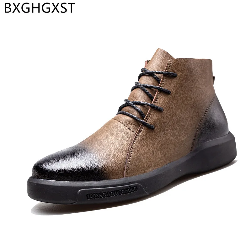 

Роскошные ботильоны, Мужская классическая обувь, черная кожаная обувь, мужские зимние ботинки, модная зимняя обувь, мужские классические бо...