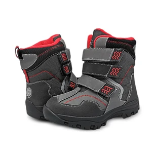 Ботинки детские зимние, кожаные, с шерстью, для мальчиков, до-40 или до-30 градусов