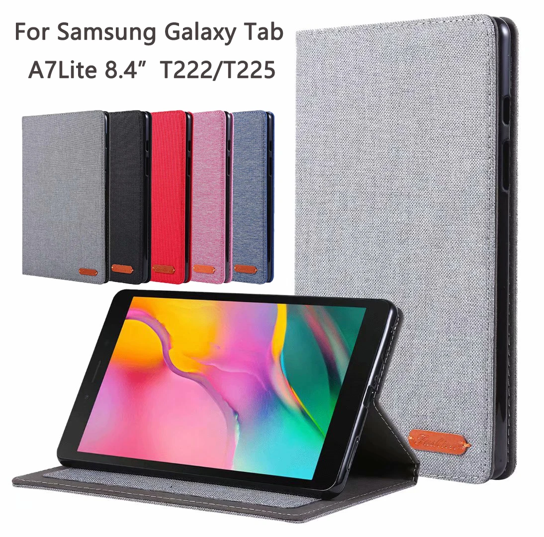 Текстильная ткань чехол для планшета Samsung Galaxy Tab A7lite 8 4 дюймов SM-T222/SM-T225 2021