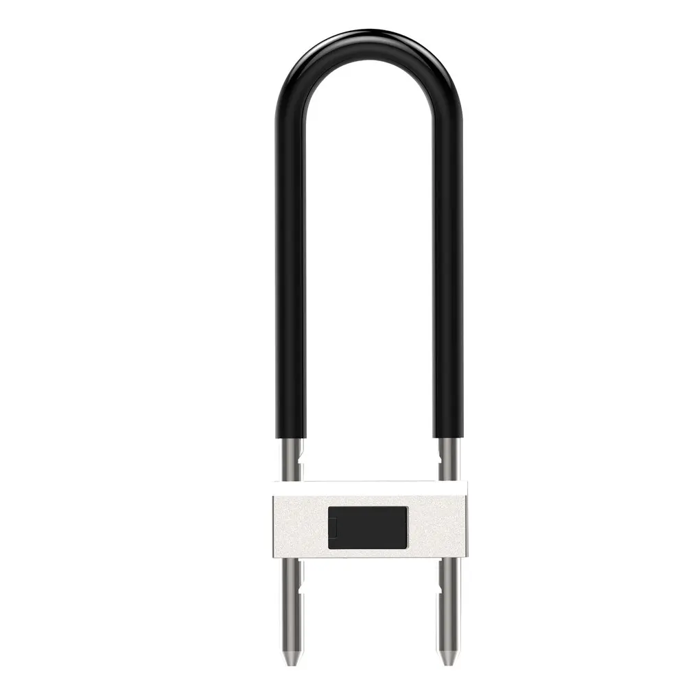 Newest Intelligent Fingerprint U Lock U-Shapedlocker Sliding Door Car Motorcycle Bike Padlock Window Password Waterproof | Безопасность