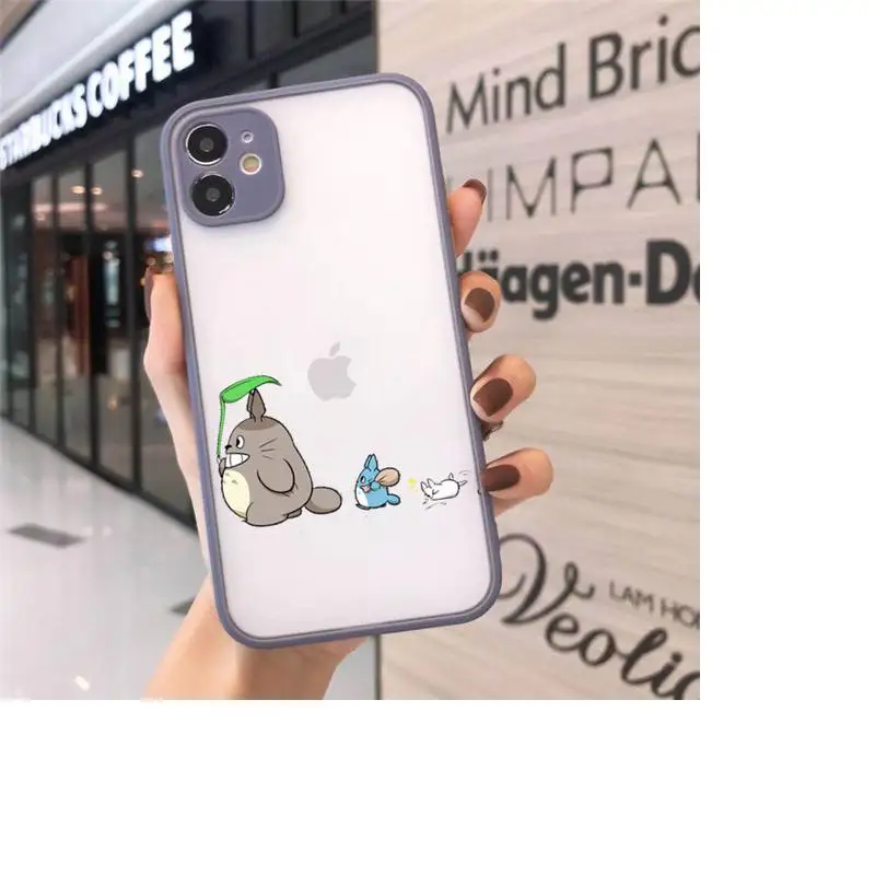 

Totoro Spirited Away Ghibli Miyazaki Anime Phone Cases matte transparent For iphone 7 8 11 12 plus mini x xs xr pro max cover