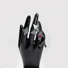 Кольца Genshin Impact Hutao для косплея для мужчин и женщин, аксессуары для ролевых игр, кольца, реквизит, набор колец для сцены, ювелирные изделия