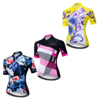 keyiyuan cycling jersey womens short sleeve cycling shirt breathable cycling jacket with pocket mtb roupas de ciclismo maillots