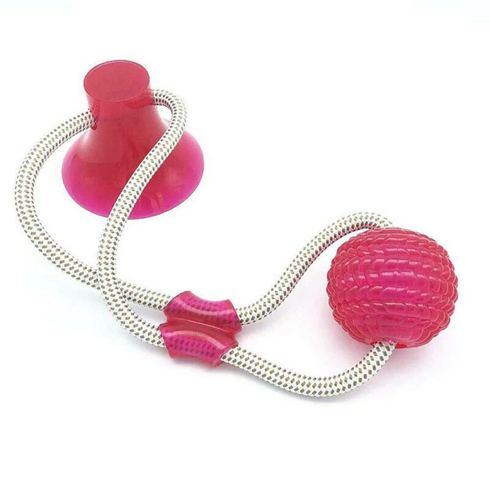 

Dog Toy Molar Teeth Chewing Rubber Sucker Ball Teddy Golden Retriever Samoyed Medium And Large Dog Tug-of-war Interactive Toy