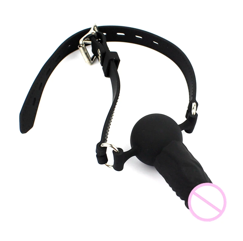 Полностью Силиконовый Открытый кляп для рта БДСМ Связывание ограничители Мячи