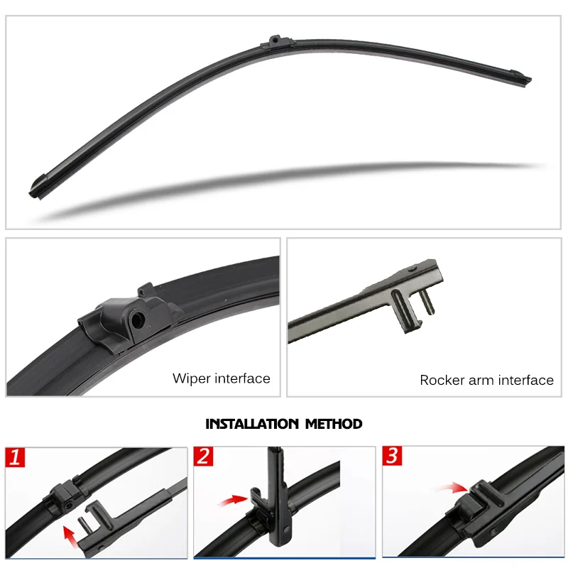 KAWOO For Mercedes-Benz S-Class W220/W221 Car Soft Rubber Windcreen Wiper Blades Model Year From 2000 To 2013 Fit Side Pin Arm | Автомобили