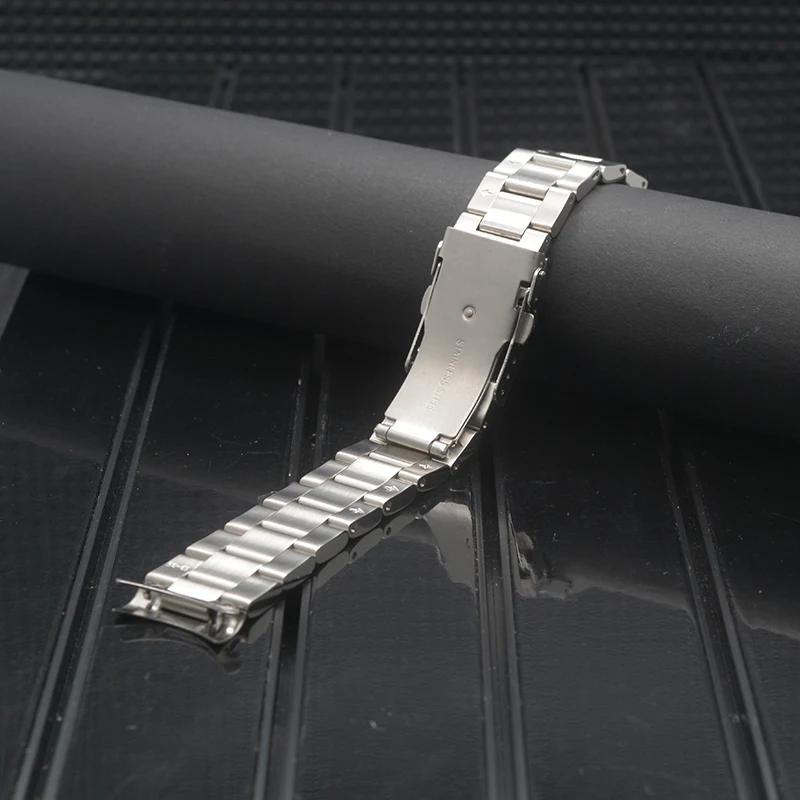 316L Stainless Steel Seiko Watch Strap 20mm 22mm Wrist Watch Band Replace Watch Bracelet Belt With Folding Deployment Buckle enlarge