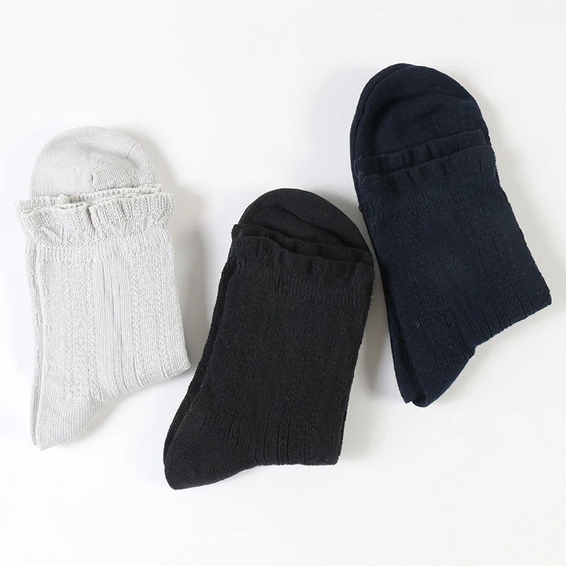 DONG AI/модные мягкие хлопковые женские носки с кружевными оборками весенние милые