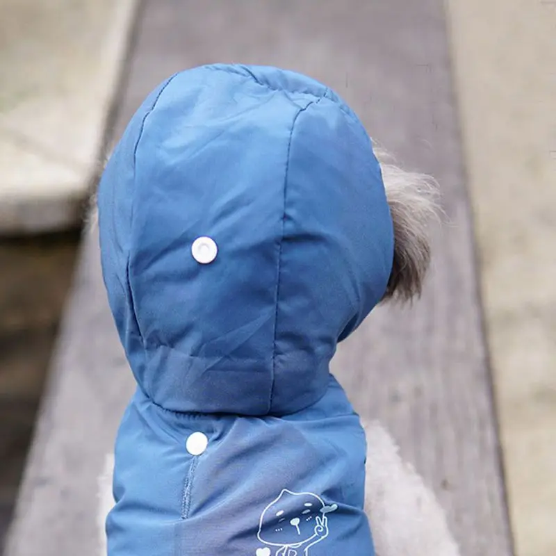 

Детская толстовка с капюшоном, теплая одежда для домашних животных из хлопка для маленьких и больших собак, кошек