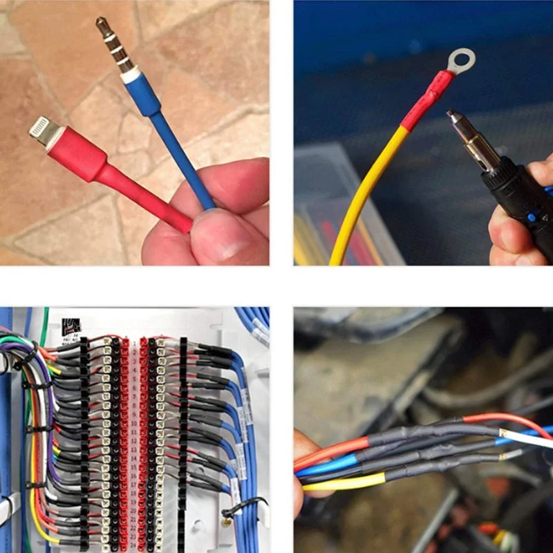164pcs 2:1 Heat Shrink Tube Kit Shrinking Assorted Polyolefin Insulation Sleeving Wire Cable 8 Sizes |