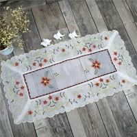 modern embroidered bed table runner cloth cover flag towel mantel nappe lace tea tablecloth party christmas easter wedding decor