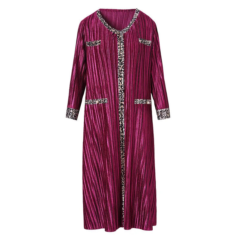 

Middle Aged And Elderly Women's Velvet Long Sleeve Dress Autumn Dress 2021 New Women's Loose Large Women's Dress