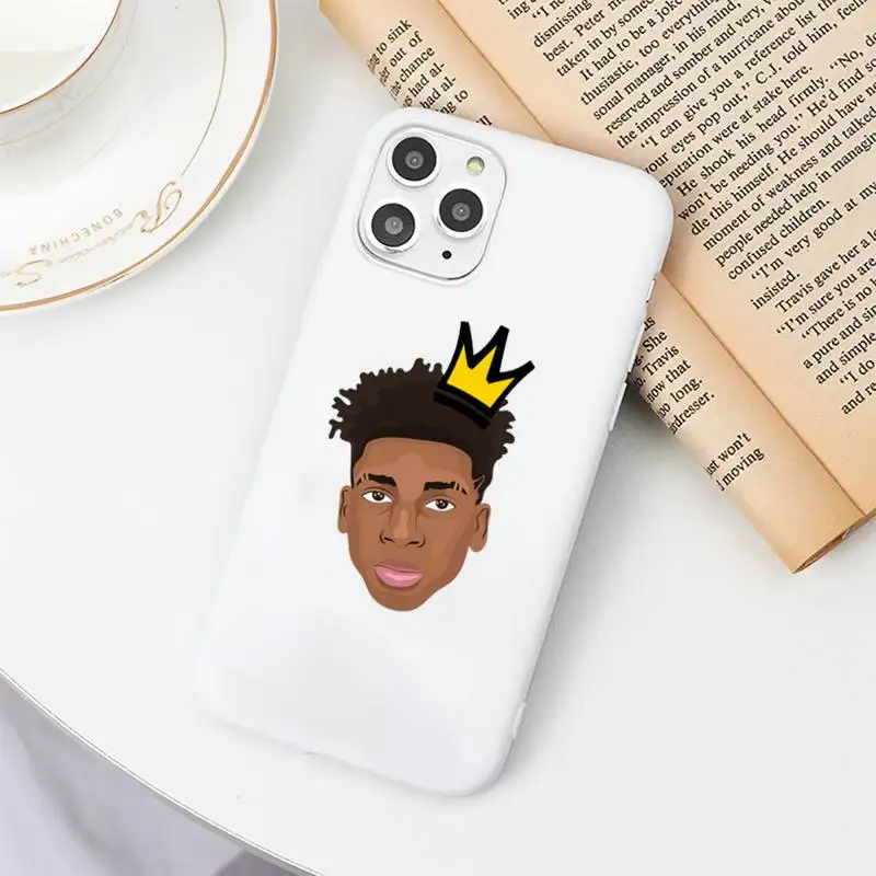 

NLE Choppa American rapper Phone Case Candy Color for iPhone 6 7 8 11 12 s mini pro X XS XR MAX Plus