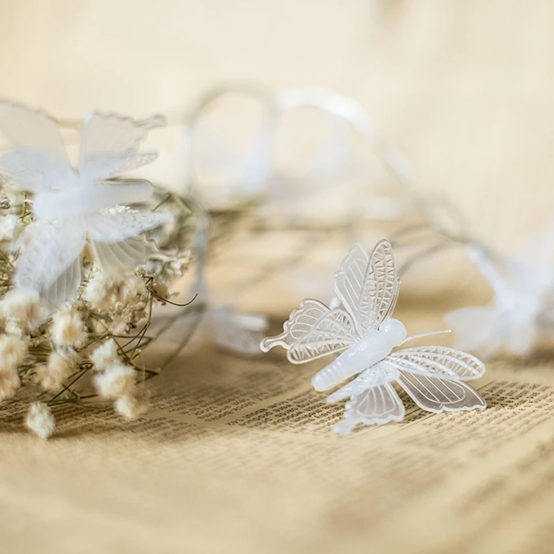 400 светодиодов гирлянда с бабочками сказочные огни для свадьбы дома дня рождения