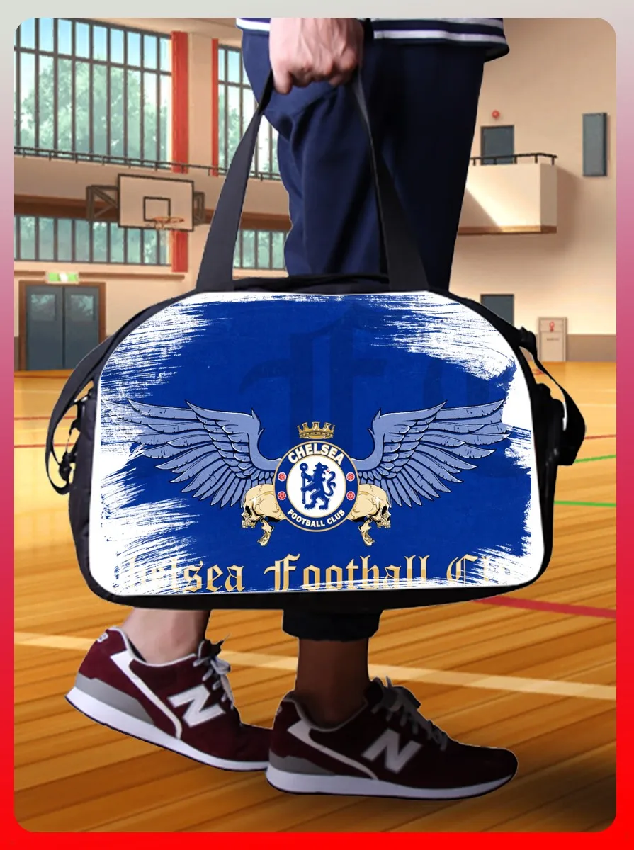 Спортивная сумка с принтом Футбол (ФК Челси спортивная пеле роналдо месси бэкхэм