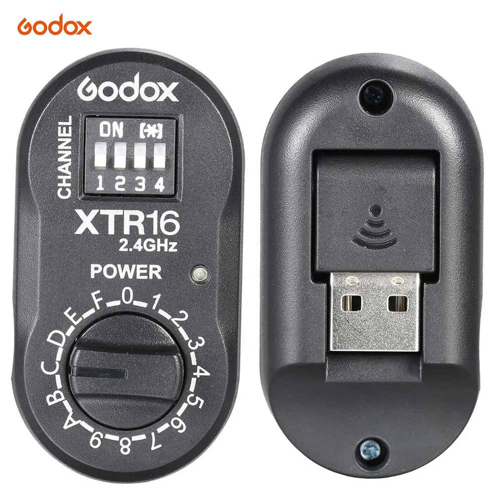 

Godox XTR-16 Flash Receiver 2.4G Wireless X-system for X1C X1N XT-16 Transmitter Trigger Wistro AD360/DE/QT/DP/QS/GS/GT Series