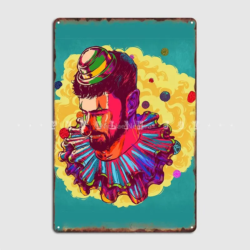 

I Am Not A Clown Metal Sign Club Mural Vintage Wall Decor Tin Sign Poster